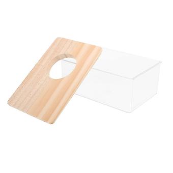 Zandbadbak voor kleine huisdieren, zoals hamsters en muizen. Afmetingen: 15x10x5,5 cm. Inclusief 1 stuk.