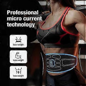 Smart EMS Abdominal Trainer Muscle Stimulator Toner Fitness Vibration Waist Belt Body Slimming Belt Electric Weight Loss Unisex