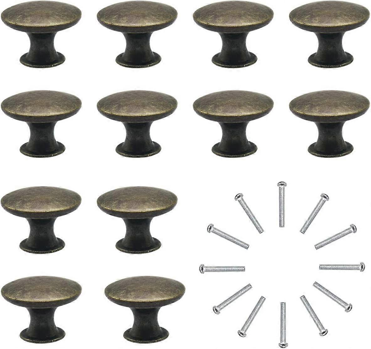 Door Knobs Set of 12 Drawer Knobs 30mm