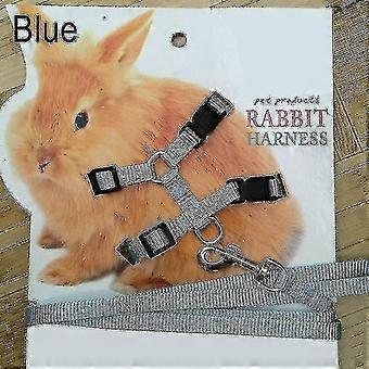 Pet Rabbit Soft Harness Leash Adjustable Bunny Traction Rope For Running Walking Cy