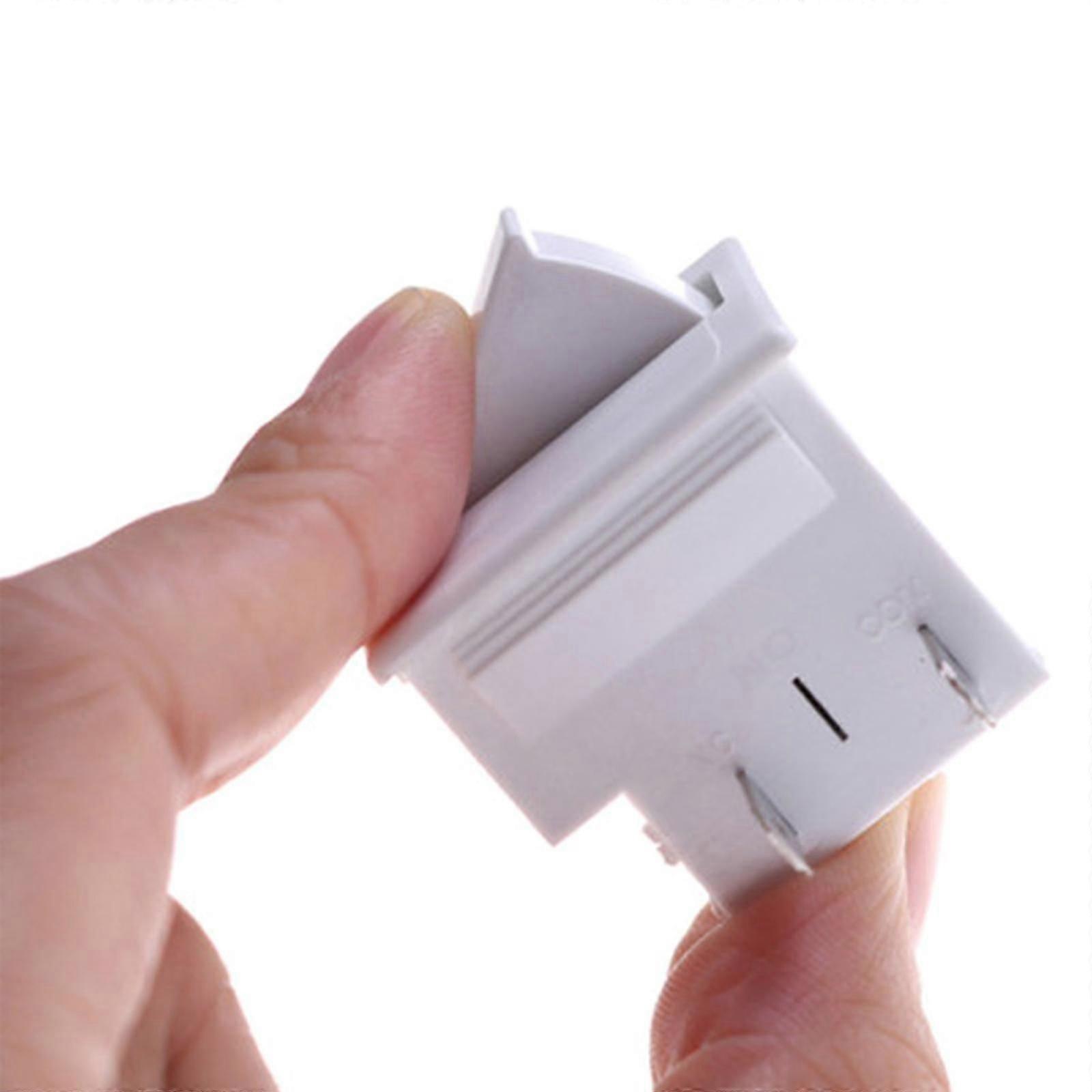 Durable Fridge Door Light Switch Replacement 5a 250v White Plastic 2pin Switch