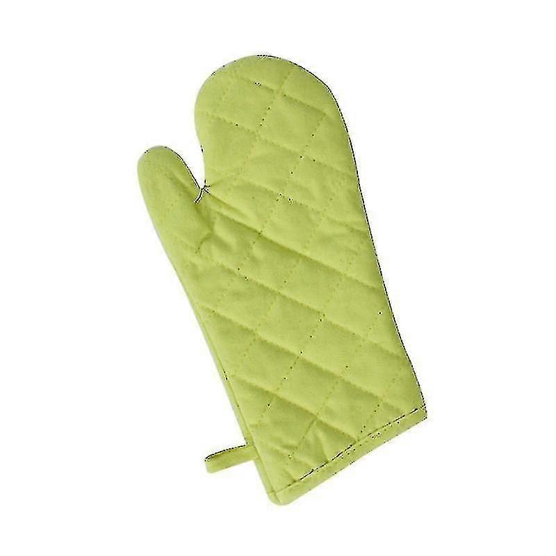 Baking Gloves Thickened Microwave Gloves Kitchen Insulation Tool (green)