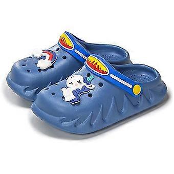 Kids Clog Shoes Cartoon Charm Garden Clogs for Kids Boys Girls Slip on Water Slides Mules Unisex-Child Lightweight Non-Slip Sandals Shower Beach Pool 