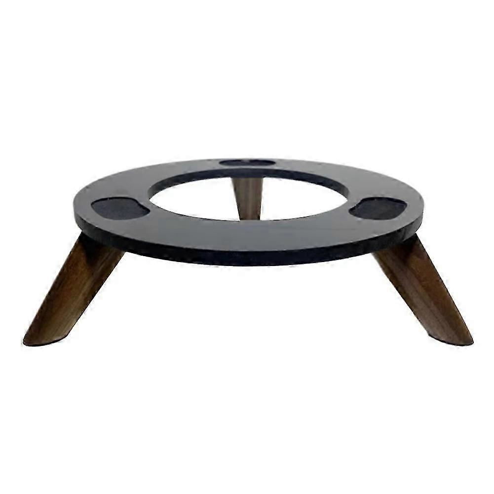 Solid Wood Base Thickened Nonslip Solid Wood Desktop Shock-Absorbing Audio Stand for Aura Studio