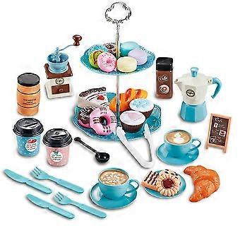 Modello giocattolo Caffettiera / tè pomeridiano Simulazione giocattolo da cucina per bambino Dollhouse
