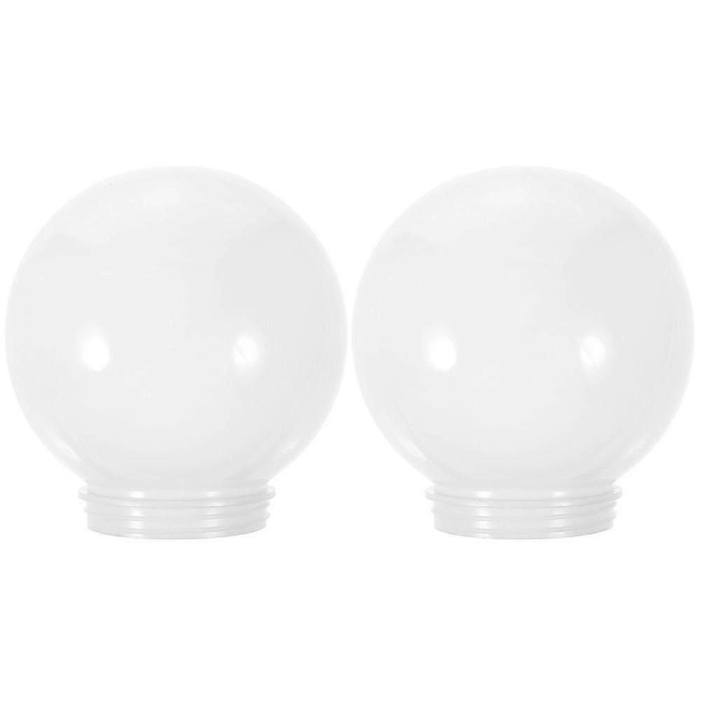 2Pcs Globe Lamp Shade Acrylic Round Ball Light Shade Replacement