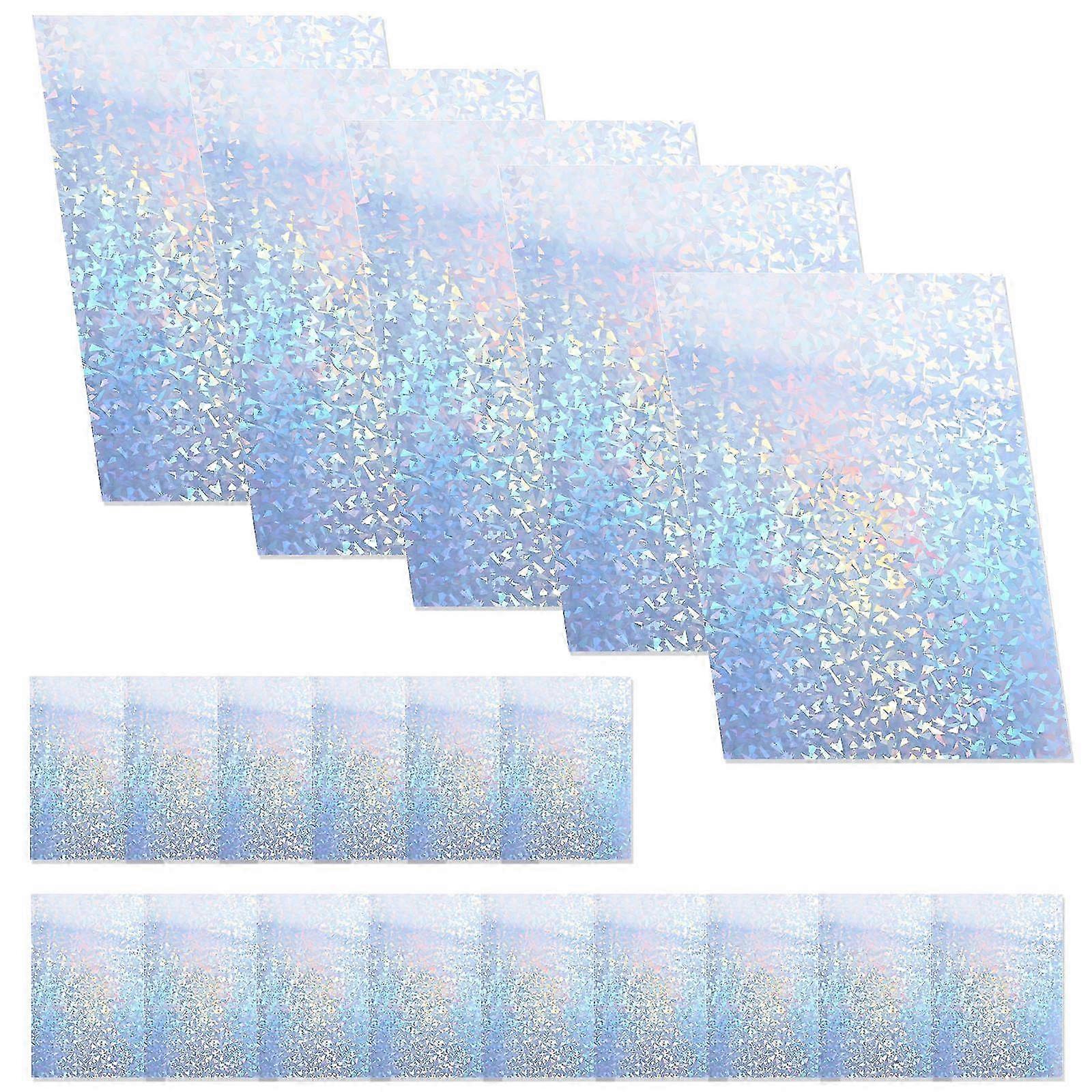 Sticker Sheets compatible with Printer Multi-Colored Holographic Surface Design 20 Sheets