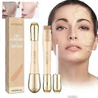2 In 1 Foundation Anti-wrinkle Concealer, Double Concealer, Lasting Waterproof Coverage