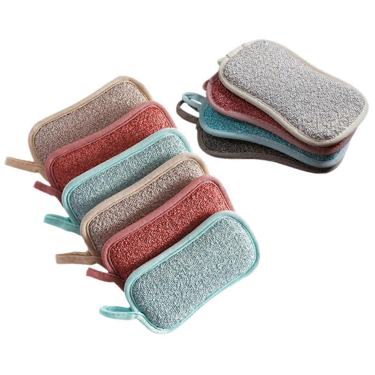 20pcs Reusable Kitchen Sponge Set Microfiber Dish Scrubber EcoFriendly Quick Drying Design