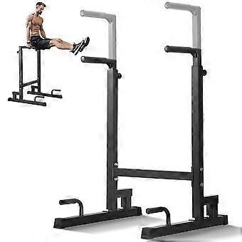 Dip Bar, 500 lbs Kapazität, Heave Duty Dip Stand Station mit einstellbarer Höhe, Parallelstangen für Krafttraining Home Gym
