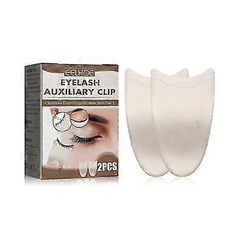 Eyelash Helper Clamp for False Lashes, Adhesive & Curling Tool, Beginner Makeup Aid