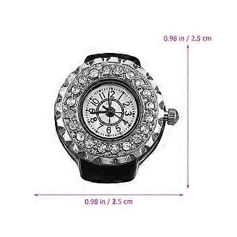 Diamond ure Mænd Diamond smykker Watch Elektronisk ringur Mini Ring Watch Ring ure Ring elektronisk ur