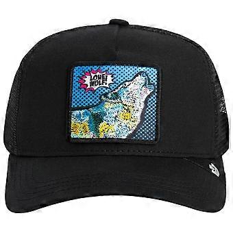 Goorin Bros Pop Art Lone Wolf Trucker Hat - Black/Blue