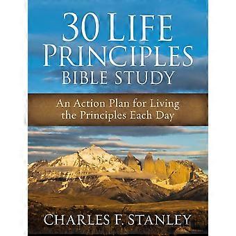 The 30 Life Principles Bible Study Softcover Enlarged - Charles Stanley - Paperback - en Book