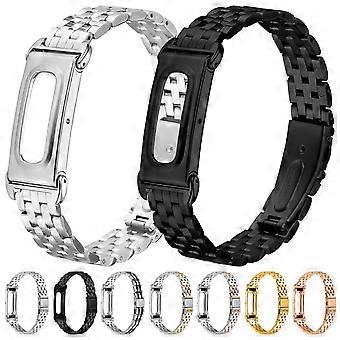 Metalen kast, geïntegreerde slanke roestvrijstalen horlogeband met vijf kralen voor Google Fitbit Air