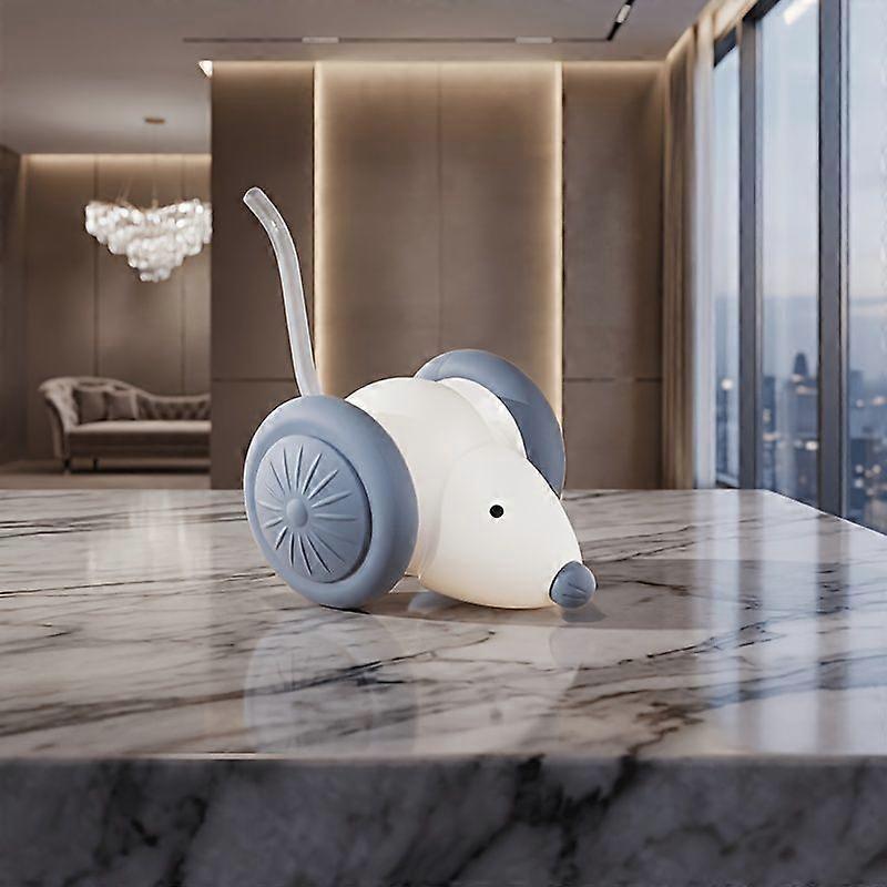 Electric Mouse Cat Toy, Automatic Moving Interactive Teaser with Obstacle Avoidance, Boredom Relief for Kittens