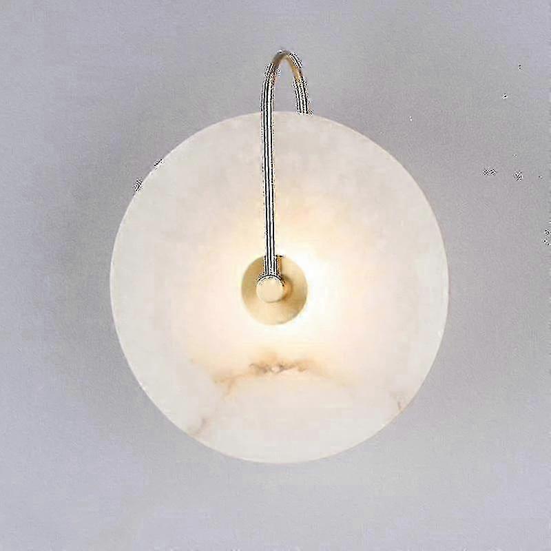 Warm LED Marble Wall Light Compact