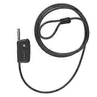 6ft Cable Lock for Bike, Bicycle, Scooter, Trail Camera Locking, Heavy Duty Anti Theft with 4 Digit Combination Padlock@O2