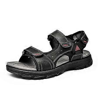 Men's outdoor leather sandals beach shoes-cyy