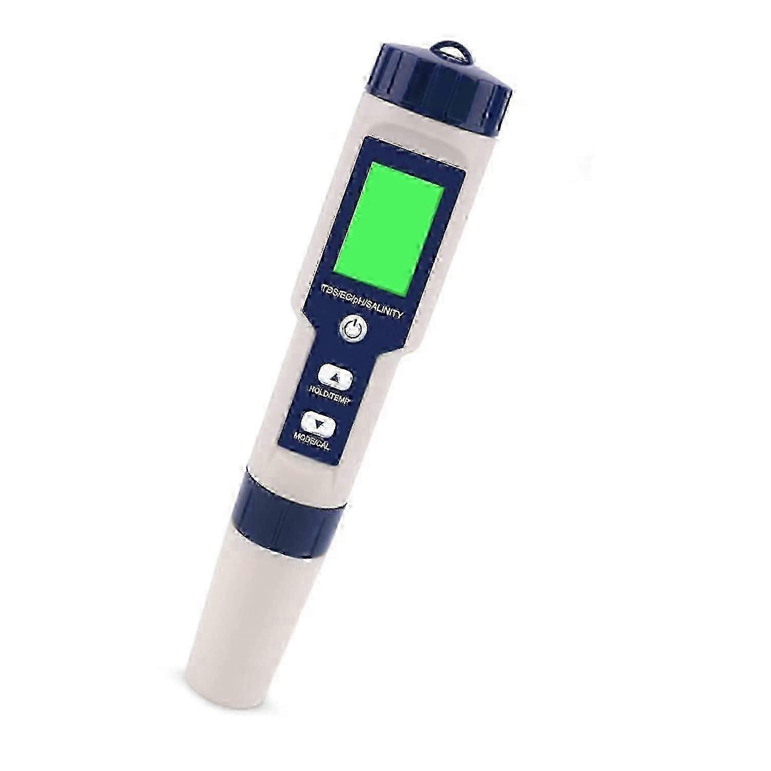 Electronic PH Meter 5-in-1 Multi-Parameter Water Tester LCD Display Model 0703