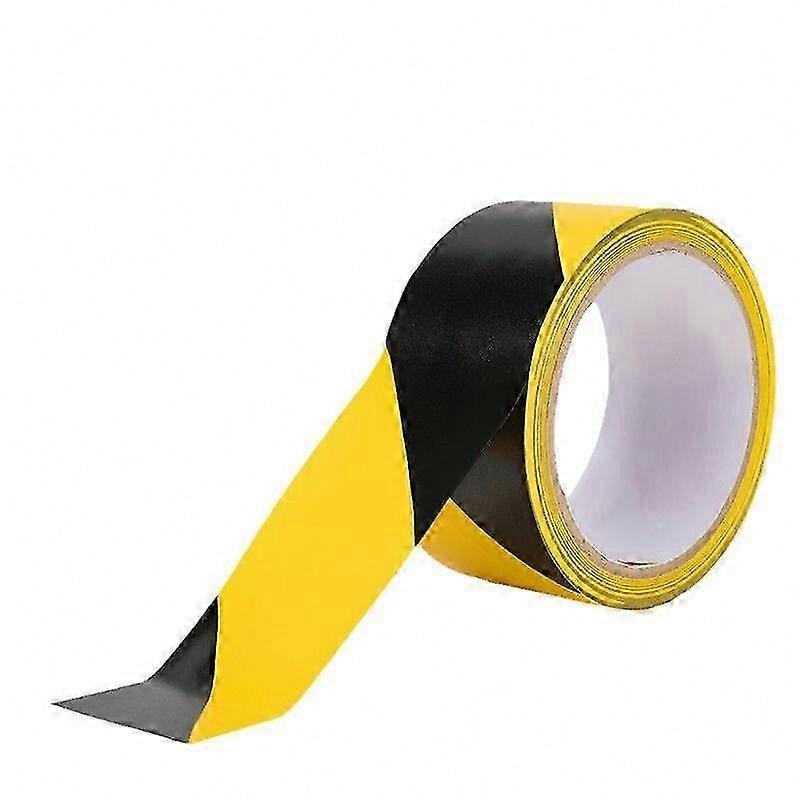 High-Visibility Yellow Black Warning Tape