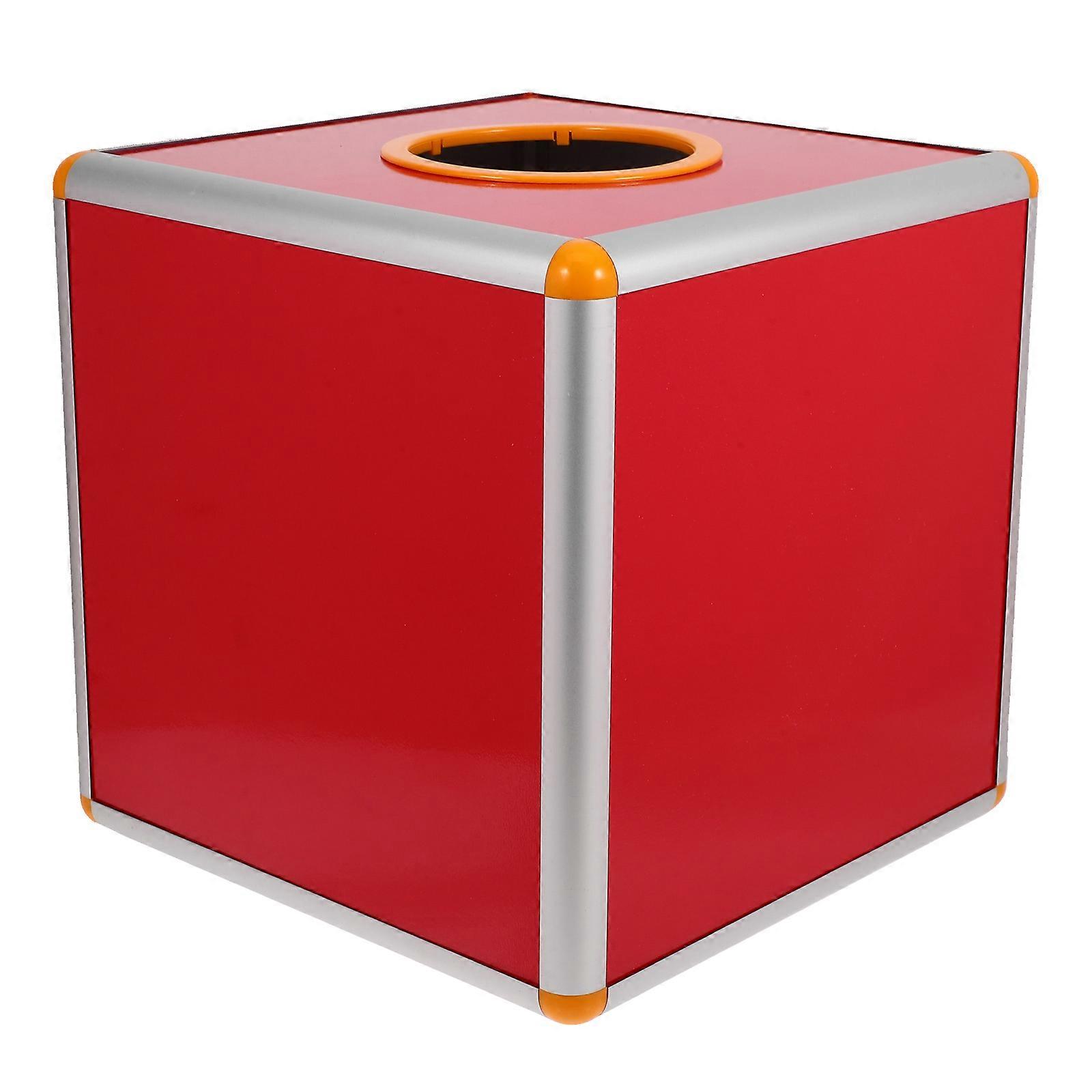 Party Use Lucky Draw Box Multi-Functional 1Set Red Donation Collection Box