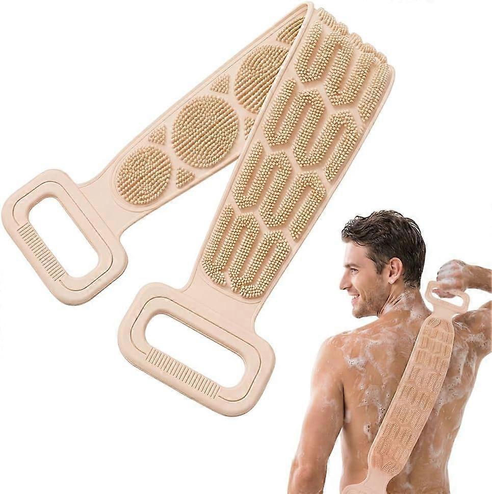 Double Sided Silicone Back Scrubber, Silicone Back Scrubber for Shower