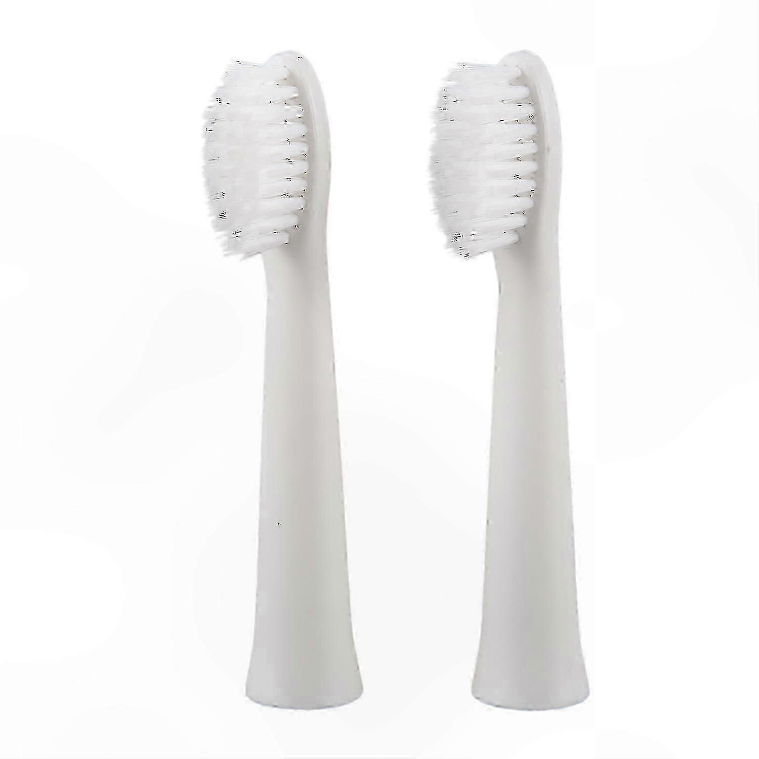 White Replacement Brush Heads. 2-Pack compatible with Compatible Toothbrush Models SI