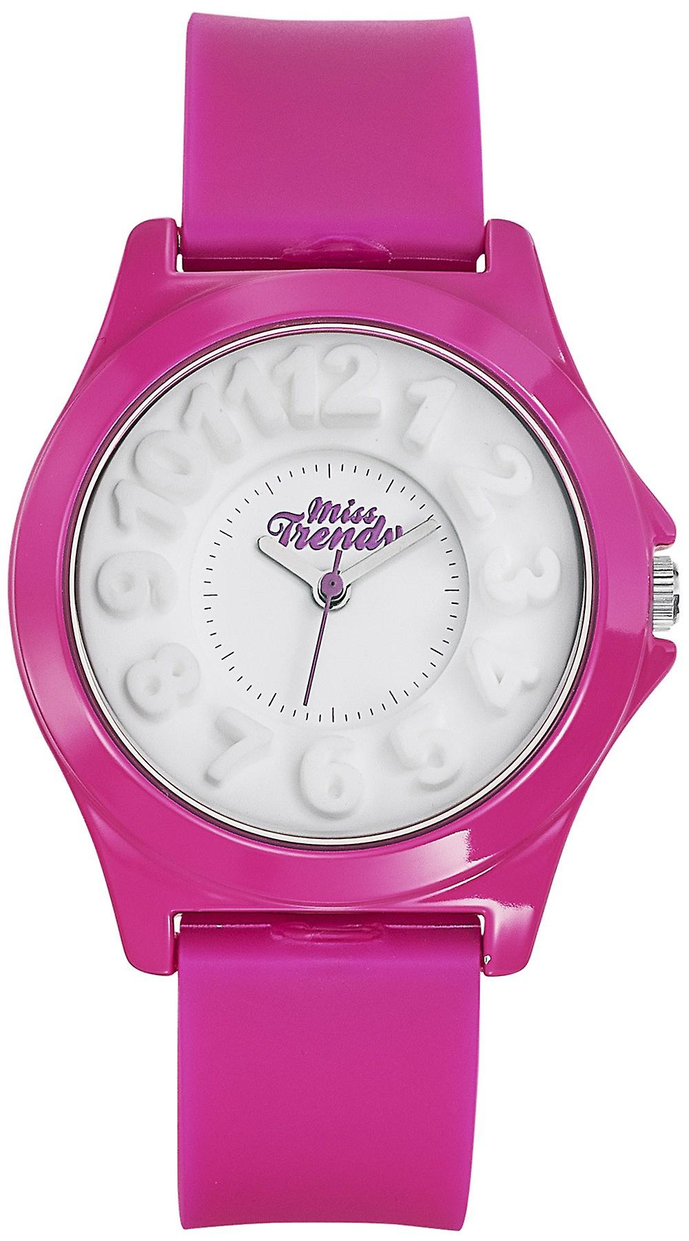 Miss trendy Quartz Analog Child Watch with KL315 Plastic Bracelet