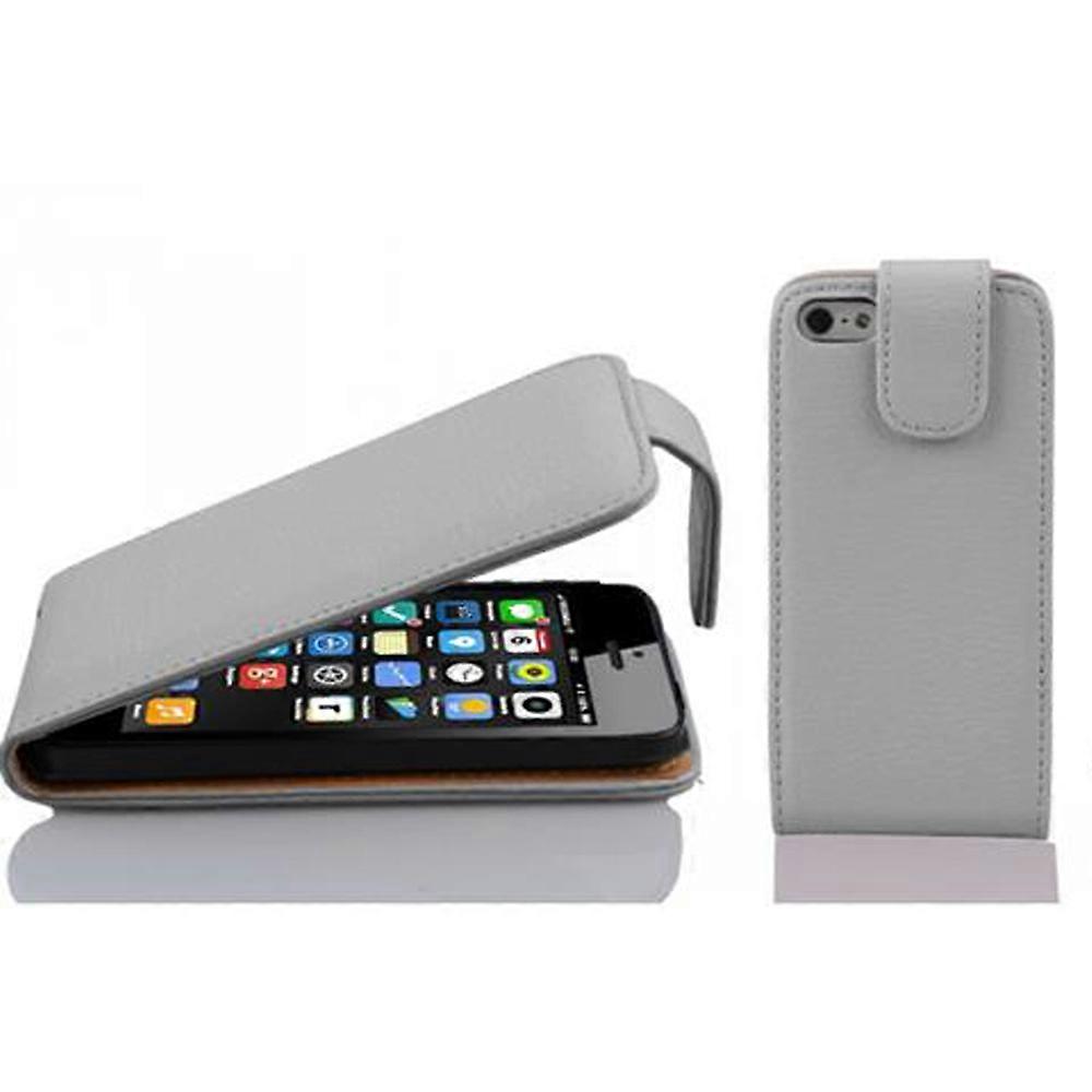 Case compatible with iPhone 5C, flip case - with textured surface