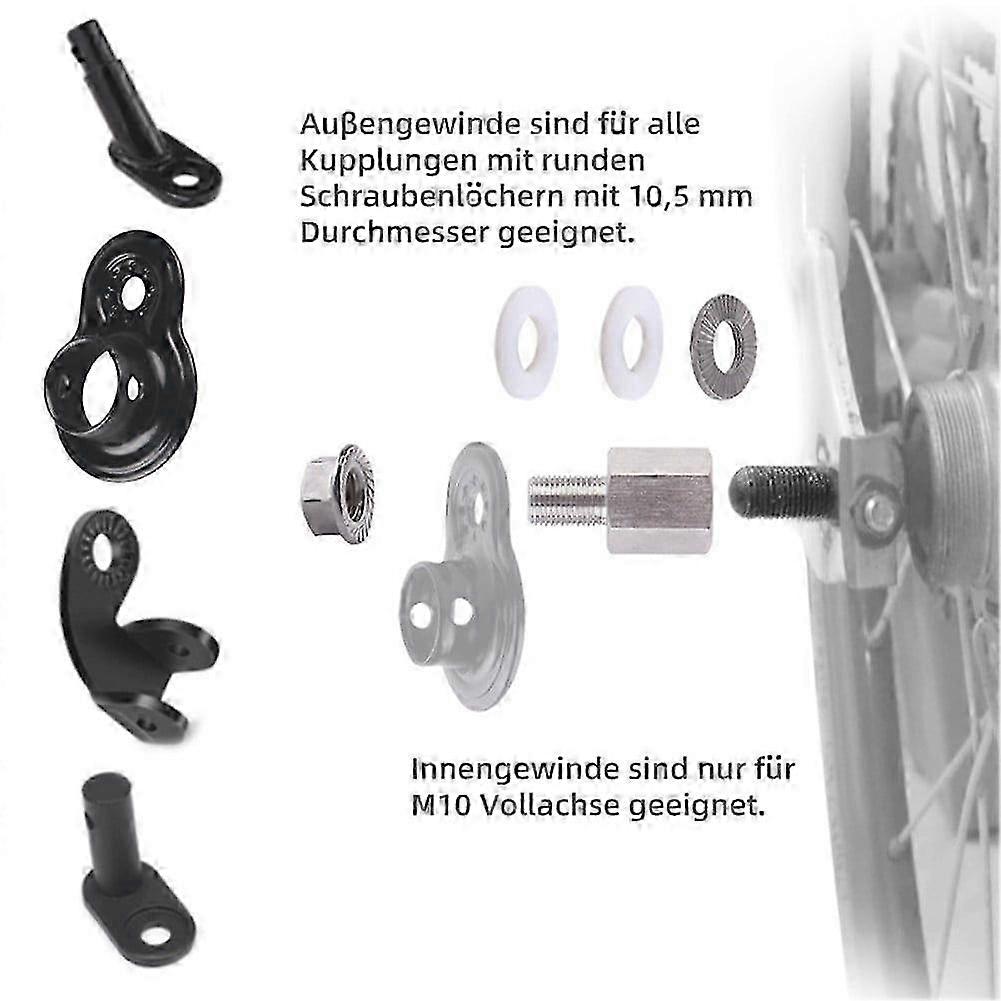 Bicycle Trailer Accessories Pull Head Extension Screw Connection Adapter