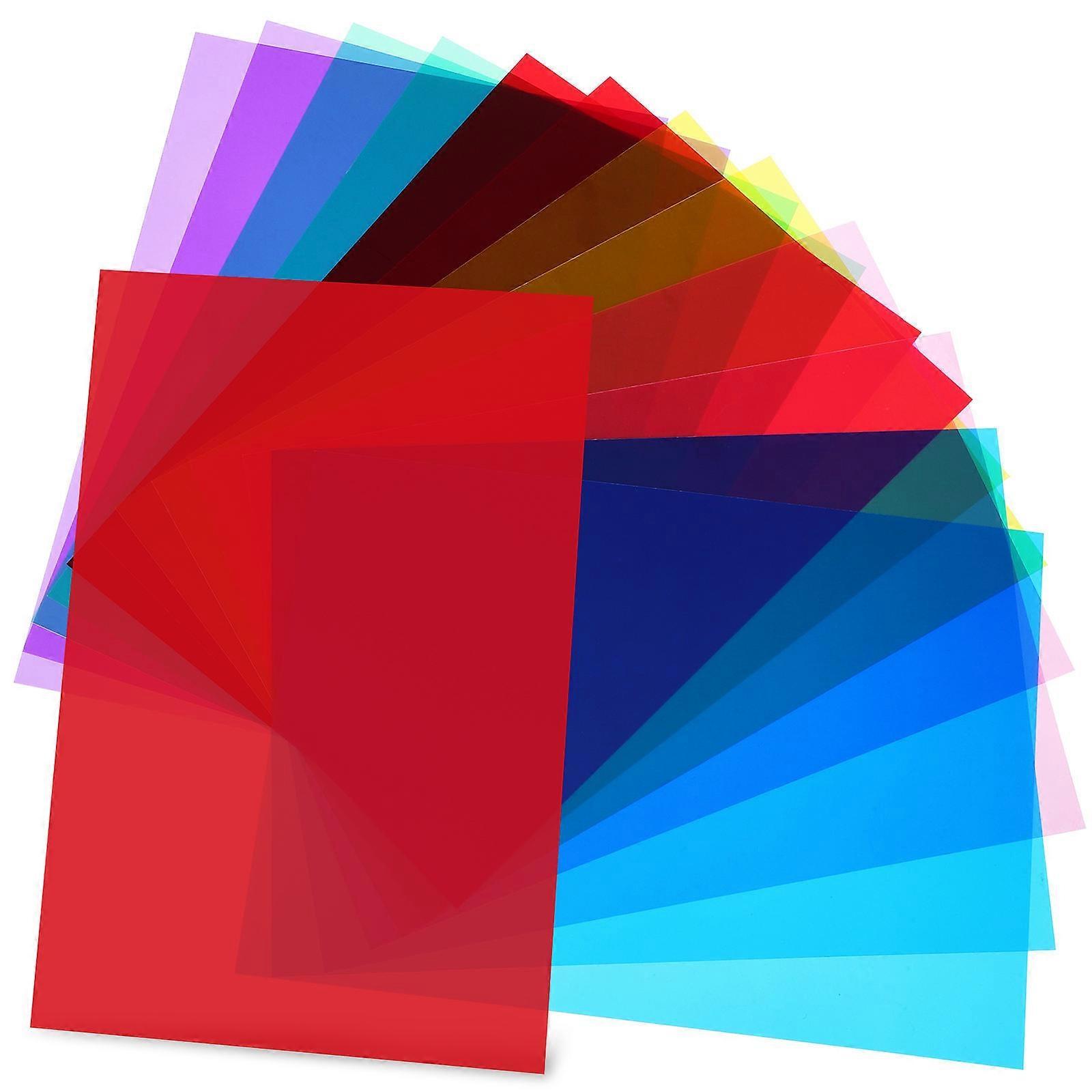 Assorted Colour Filter Sheets Set