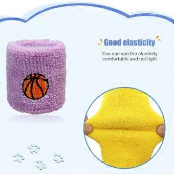 16 Packs Kids Wrist Sweatbands Breathable Wristbands for Children Football Basketball Running Athletic Sports