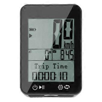 Komputer rowerowy GPS, odporny na deszcz (IPX7), wyświetlacz FSTN 2,4 cala, możliwość śledzenia trasy w nocy, pomiar dystansu, prędkości, wysokości i czasu. Licznik kilometrów dla roweru.