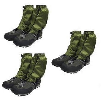 3 Pairs Waterproof Hiking Gaiters Lightweight Breathable Ankle Covers for Snow and Outdoor Walking
