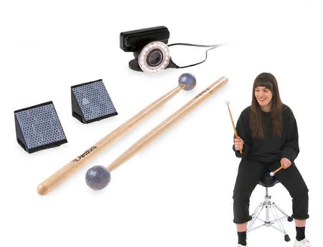 Draagbare drumstel elektronisch - complete MIDI E-drums, trainingsaccessoires