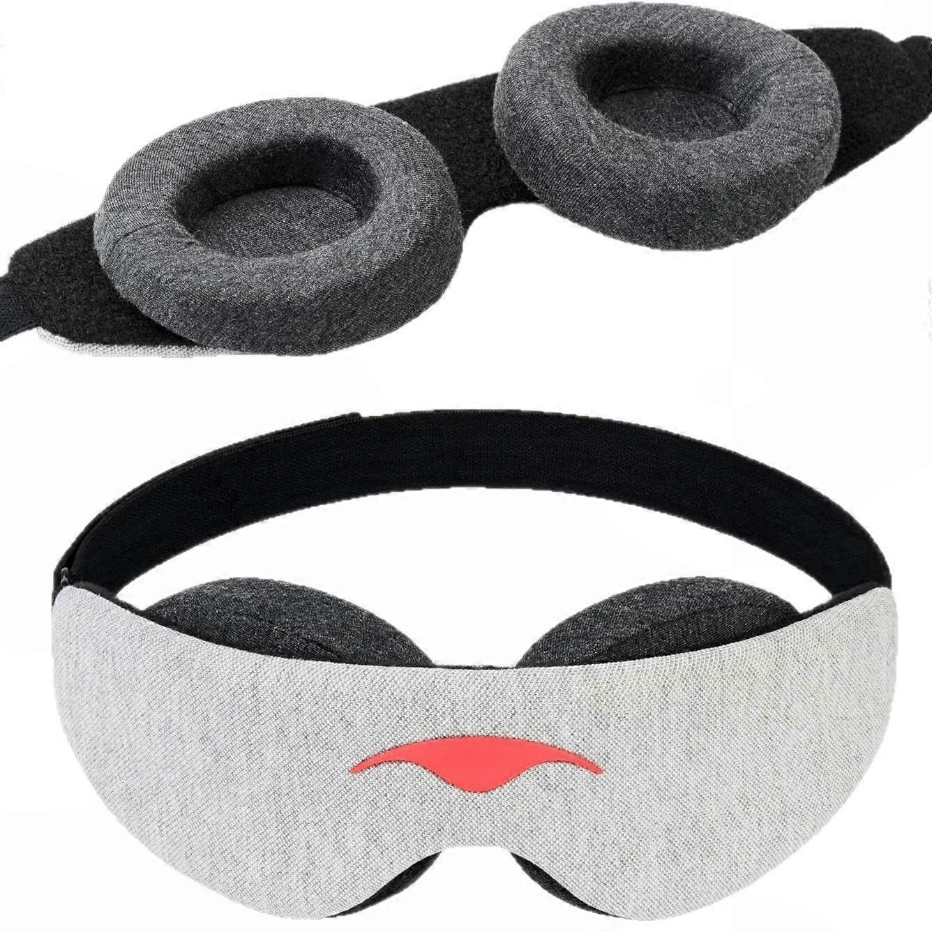 100% Light Blocking Manta Sleep Mask, Zero Intraocular Pressure, Comfortable & Adjustable