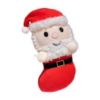 9.8-Inch Christmas Santa Claus Plush Toy, Soft Stuffed Animal, Light Green Holiday Gift and Decoration for Kids