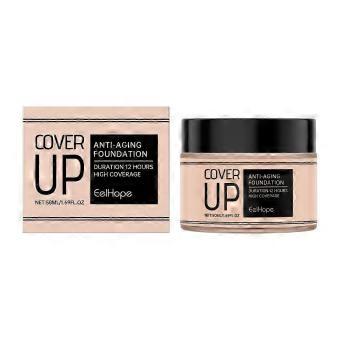 Brightening Hydrating Liquid Foundation & Concealer - Long-Lasting, Soft Finish, 50ml,HJ-01