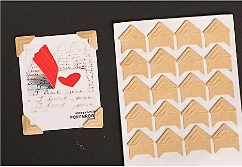 360 Count Self-Adhesive Acid Free Photo Corners Scrapbooks Memory Books(Kraft)
