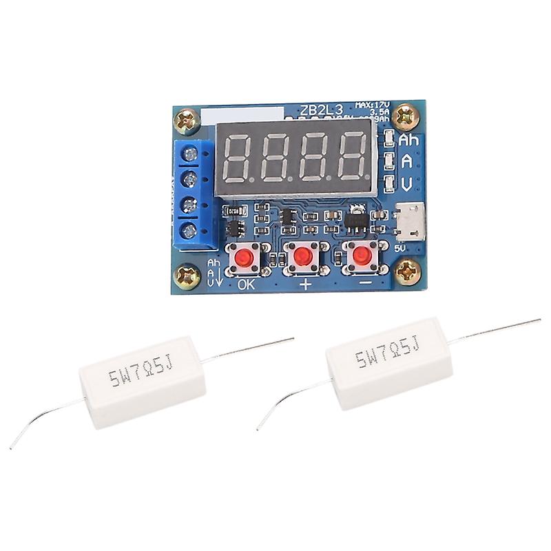 ZB2L3 Battery Tester LED Digital Display 18650 Lithium Battery Supply Test Resistance Lead-Acid Cap