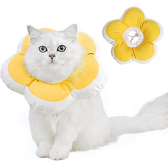 Cat E Collar, Cute Flower Recovery Cone For Cats Cat Cone Collar So...