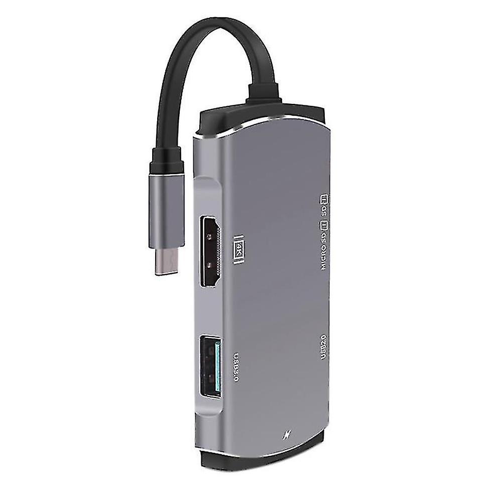 5-in-1 Type-c Docking Station Usb Splitter Compatible With Output Transmission