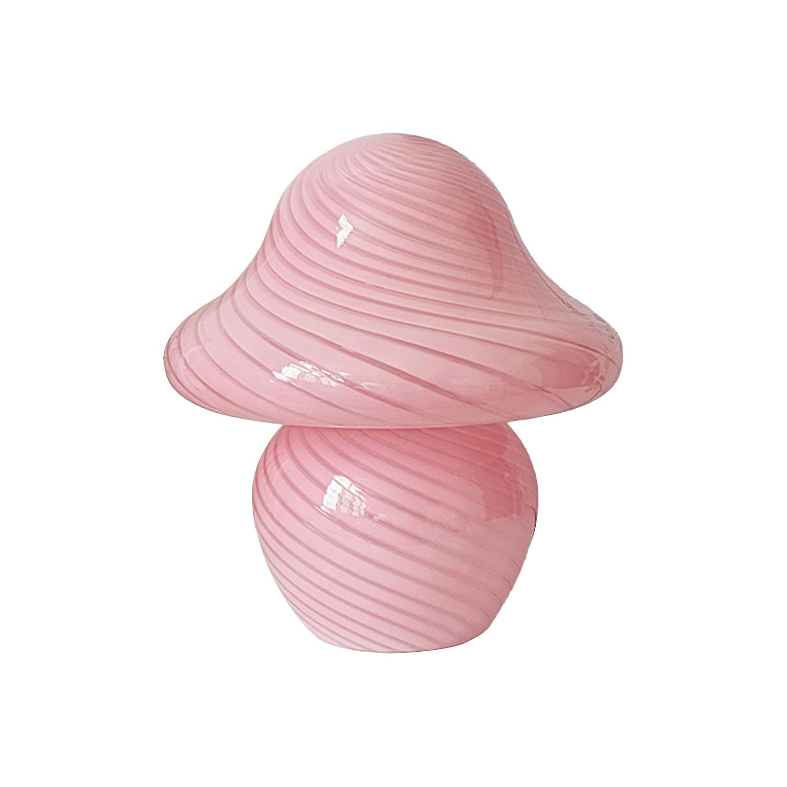 3 Colors Adjustable Mushroom Lamp, Glass Table Lamp Vintage Style Night Light