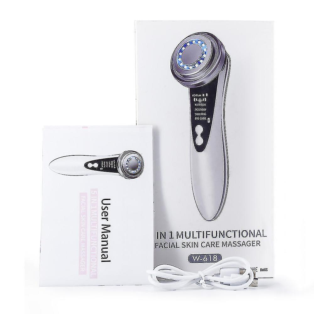 5 In 1 Face Lift Devices Ems Rf Microcurrent Skin Rejuvenation Facial Massager Light Therapy Anti Aging Wrinkle Beauty Apparatus