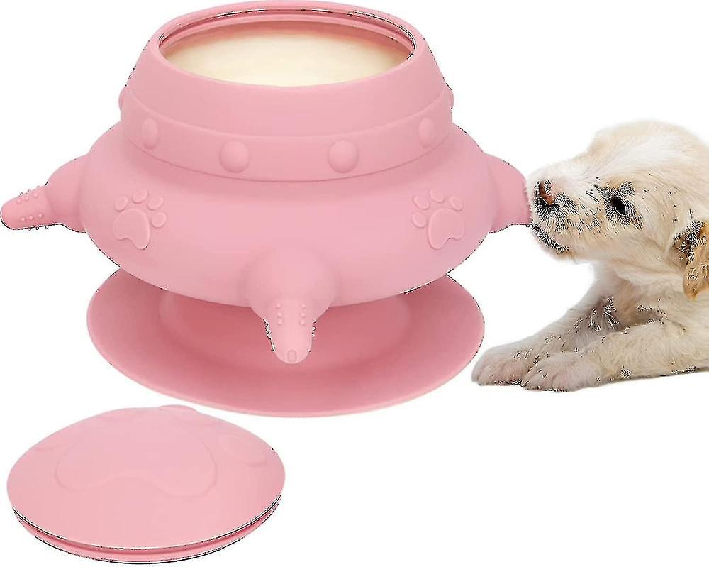 Puppy Feeder Milk Bowl For Nursing Puppy, 4 Teats Puppy Bottles For Multiple Puppies, 240ml Doggie Bubble Feeder