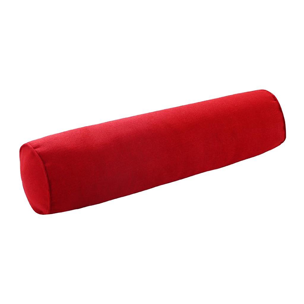 Orthopedic Neck Roll Pillow Round Cervical Support Spine Pillow Blue