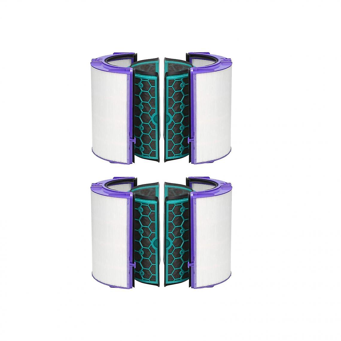 2set Glass Hepa Filtre et Filtre à charbon actif pour Dyson Hp04 Hp05