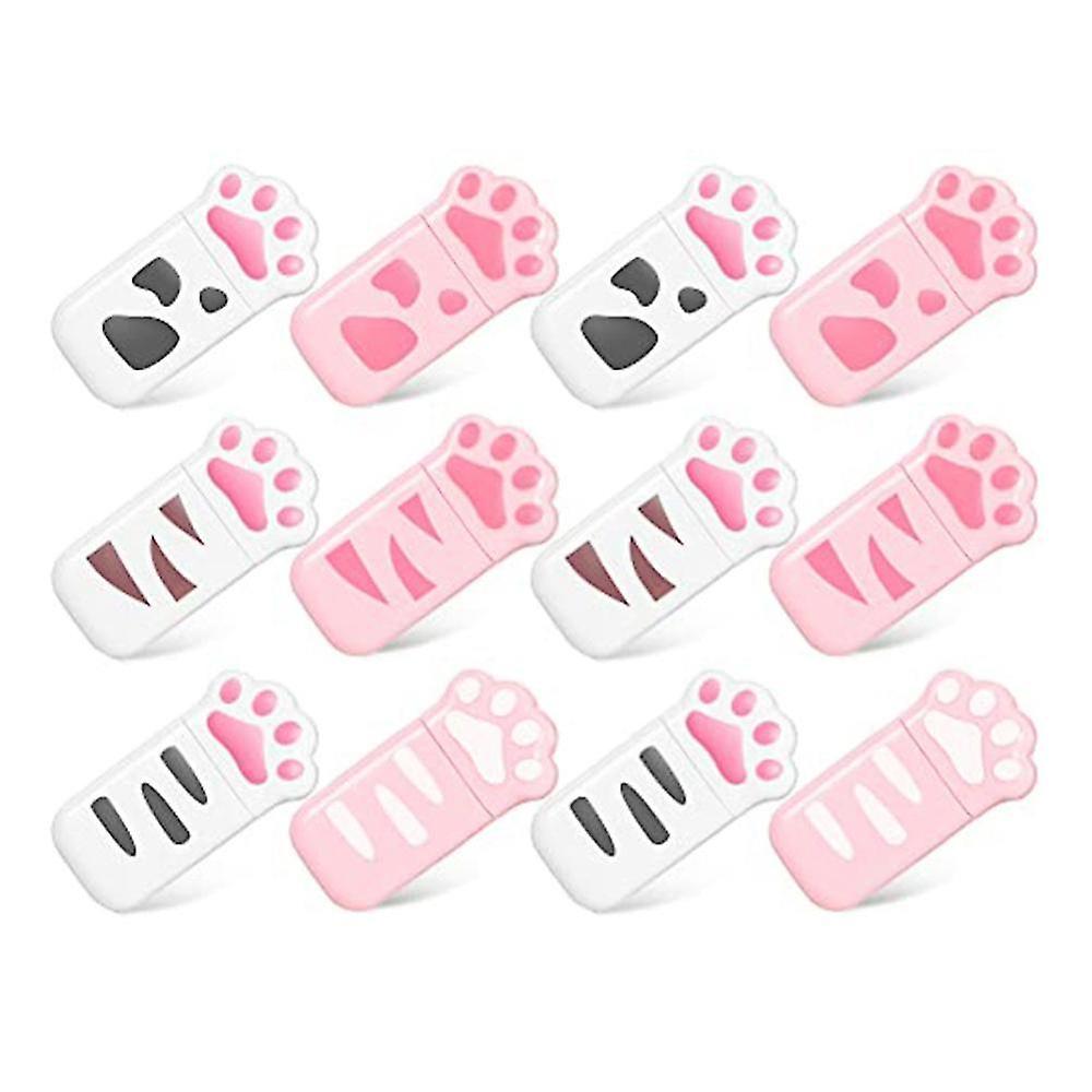 12 Pieces Milk Cat Paw Corrective Tape Decorative