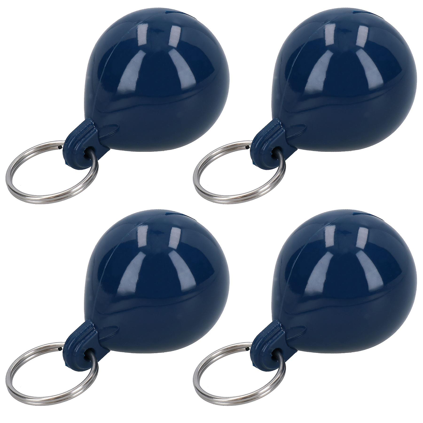 4 Pack 4.5cm Floating Buoy Keyring Key Float Boat Fishing Sailing Buoyant Ring